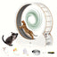 Roue d’exercice XL pour chat – Bois naturel, silencieuse & stable