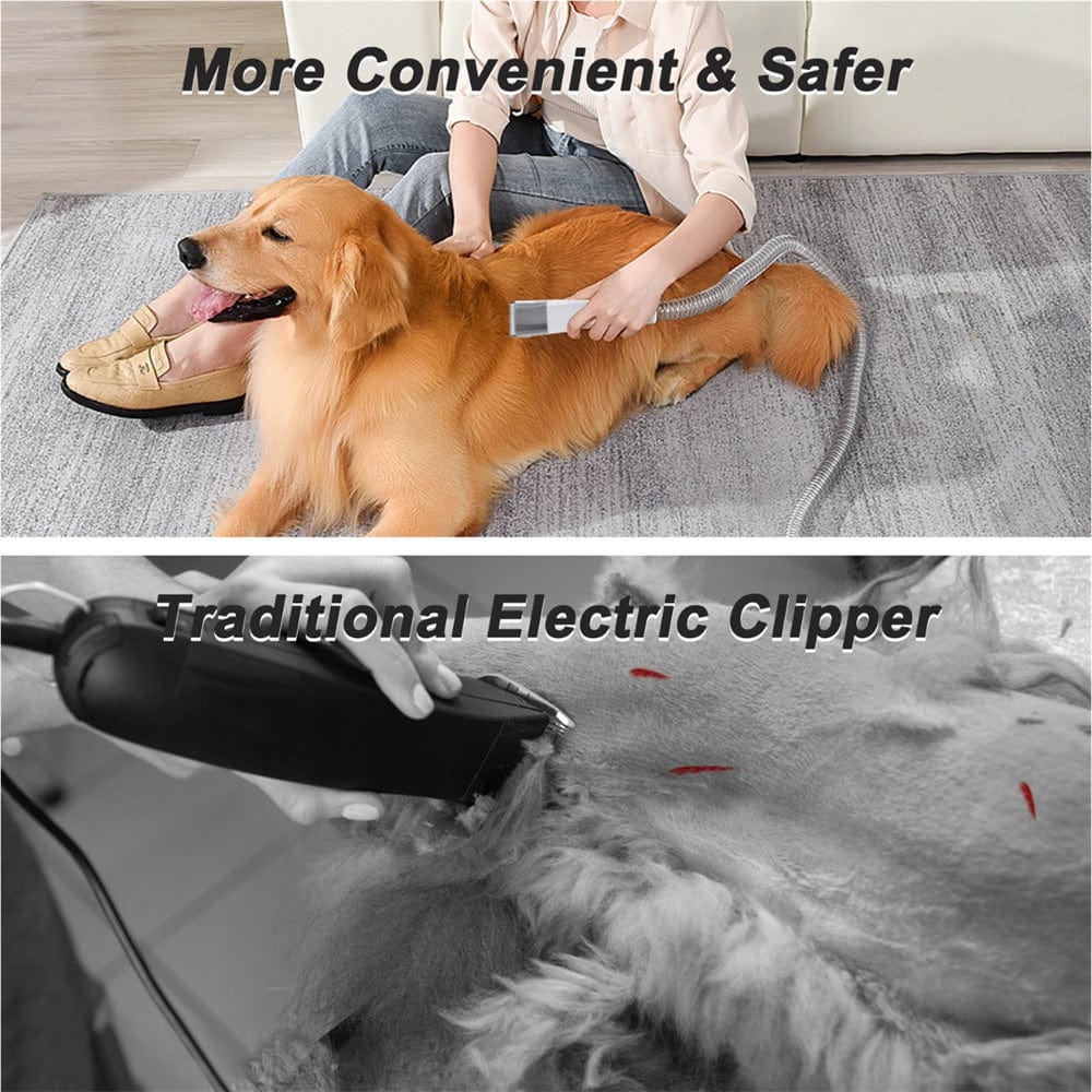 Machine de toilettage 7-en-1 chien & chat – Aspirateur, tondeuse & soins
