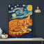 Affiche animaux mignons nuit étoilée – Art mural abstrait déco salon PawLuxe™ - One PETS - TOP
