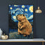 Affiche animaux mignons nuit étoilée – Art mural abstrait déco salon PawLuxe™ - One PETS - TOP