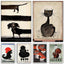 Affiche teckel Ryszard Kaja Horn – Art mural polonais déco salon - One PETS - TOP