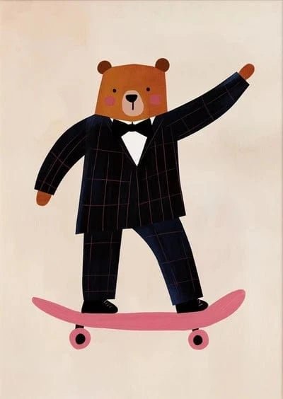 Affiches murales animaux drôles – Lapin, chien, chat, lion, crocodile PawLuxe™ - One PETS - TOP