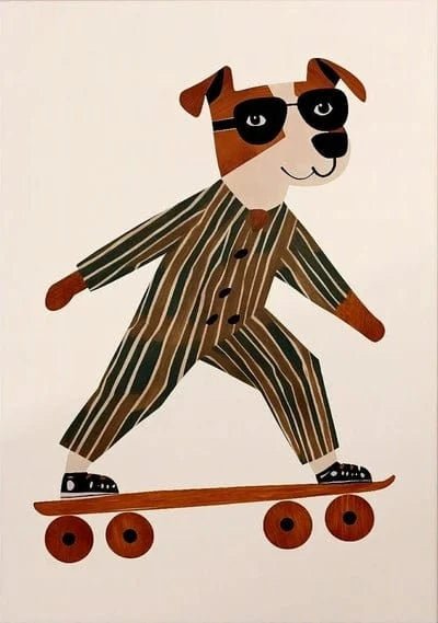 Affiches murales animaux drôles – Lapin, chien, chat, lion, crocodile PawLuxe™ - One PETS - TOP