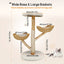 Arbre à chat 110 cm – Tour multi - niveaux, hamac & perchoirs stables - One PETS - TOP