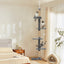 Arbre à chat 5 niveaux réglable – Tour XXL du sol au plafond 260 cm - One PETS - TOP