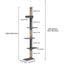 Arbre à chat 5 niveaux réglable – Tour XXL du sol au plafond 260 cm Gris One PETS-TOP