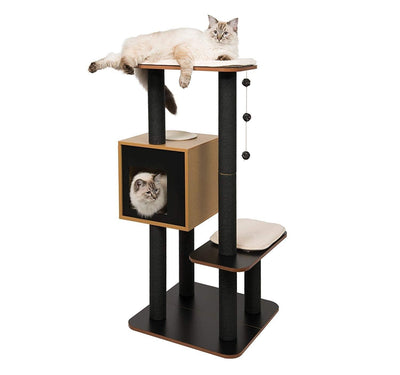Arbre À Chat Haut, Noir - One PETS - TOP