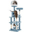 Arbre à chat marin 155 cm – Niche requin, hamac & poteaux sisal - One PETS - TOP