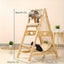 Arbre à chat multi - niveaux bois – Lit douillet & poteaux à gratter - One PETS - TOP