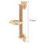 Arbre à chat mural – Étageres bois, griffoirs, hamac et perchoirs solides cat tree One PETS-TOP