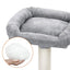 Arbre À Chat, Stable Avec Niche, Hauteur De 143 Cm, Gris Clair Pct15W Gris cendré One PETS-TOP