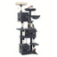 Arbre à chat XXL 193 cm – Multi - niveaux, 3 niches, hamac & griffoirs - One PETS - TOP