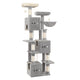 Arbre à chat XXL 193 cm – Multi - niveaux, 3 niches, hamac & griffoirs - One PETS - TOP
