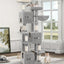 Arbre à chat XXL 193 cm – Tour géante 7 niveaux avec niches & griffoirs - One PETS - TOP