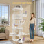 Arbre à chat XXL 210 cm – Tour multi-niveaux, 2 niches, hamac & griffoirs One PETS-TOP