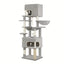 Arbre à chat XXL – 7 poteaux griffoirs, hamac & 2 niches - One PETS - TOP