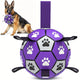 Ballon de foot pour chien résistant – jouet interactif avec sangles - One PETS-TOP