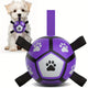 Ballon de foot pour chien résistant – jouet interactif avec sangles - One PETS-TOP – vue 2