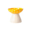 Bol champignon pour chat – Gamelle surélevée en résine décorative Unique / Jaune One PETS-TOP