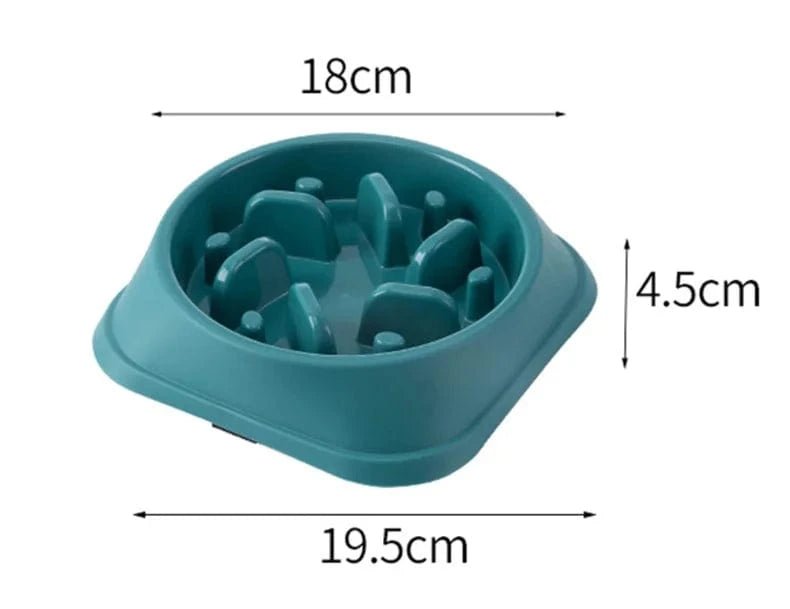 Bol nourriture lente anti - étouffement pour chiens et chats – Multicouleurs - One PETS - TOP