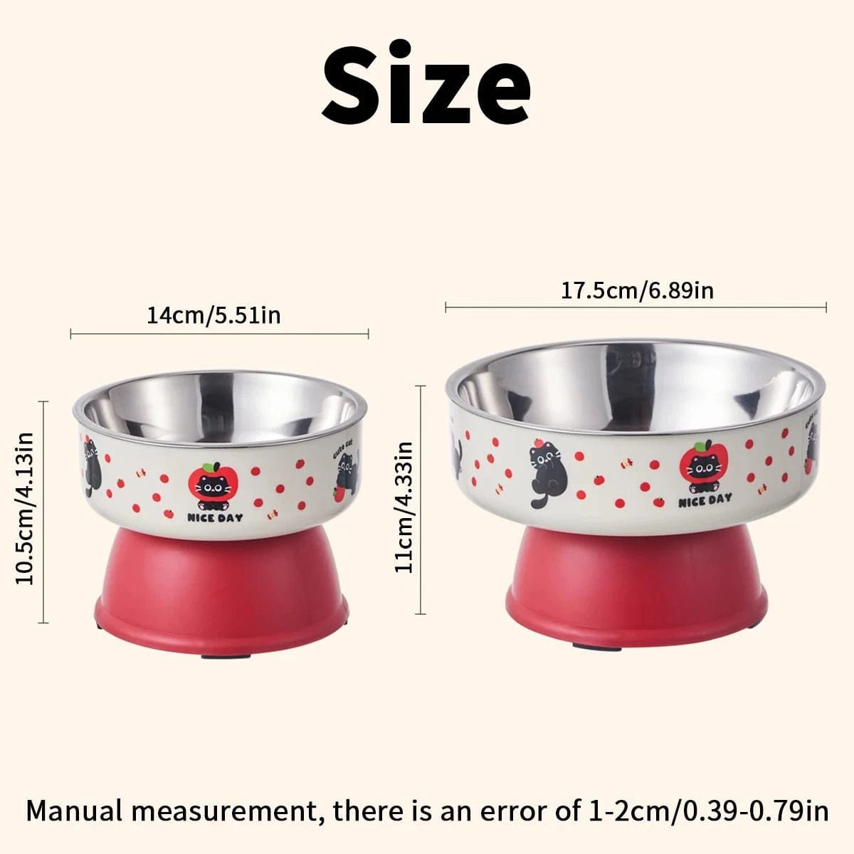 Bol surélevé en inox pour animaux – Design coloré, ergonomique & anti - fatigue - One PETS - TOP