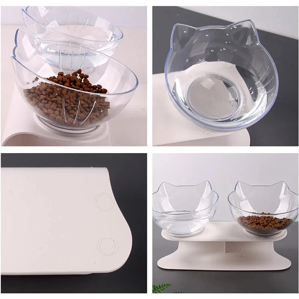Bols antidérapants simples & doubles pour chats et chiots – Support inclinable One PETS-TOP