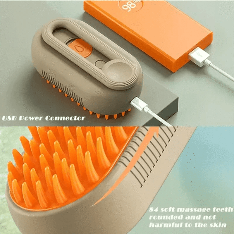 Brosse de massage spray pour chien & chat – Bain, épilation & peigne - One PETS - TOP
