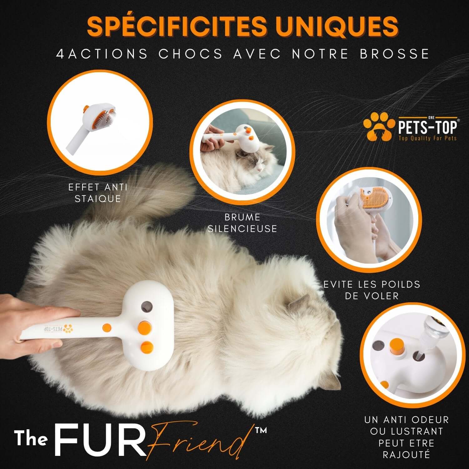 Brosse Pour Chat Chien Furfriend One PETS-TOP
