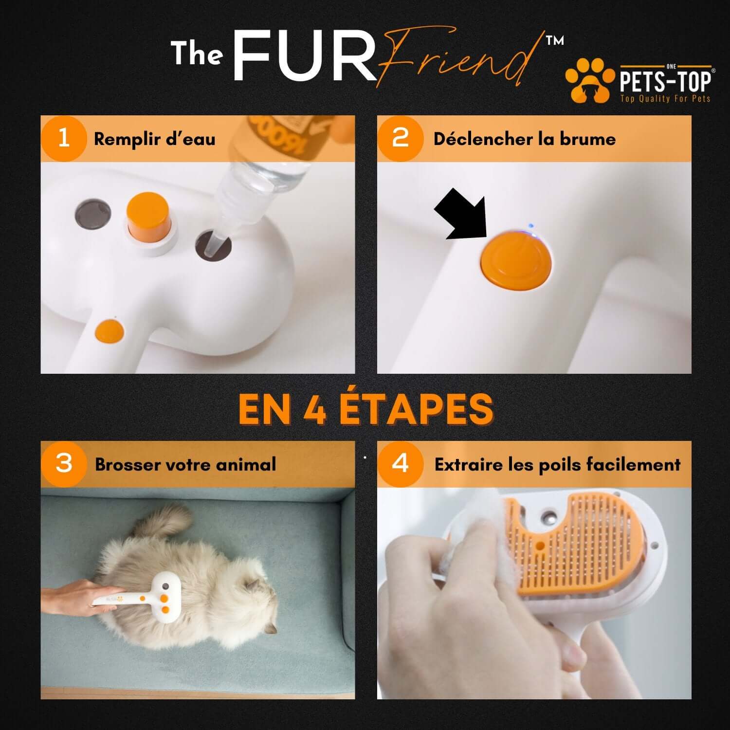 Brosse Pour Chat Chien Furfriend One PETS-TOP