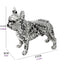 Bulldog Coloré En Résine - Artisanat Diy Unique - One PETS - TOP