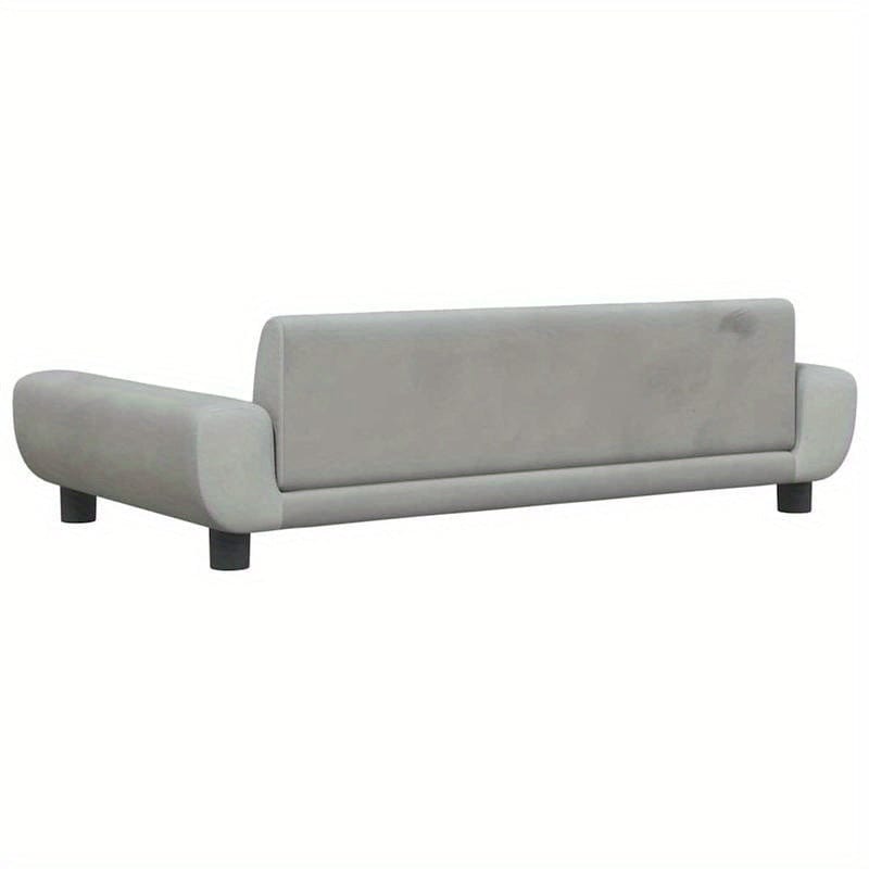Canapé - lit pour chien en velours gris – Sofa design et confortable - One PETS - TOP