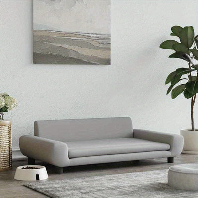 Canapé - lit pour chien en velours gris – Sofa design et confortable - One PETS - TOP