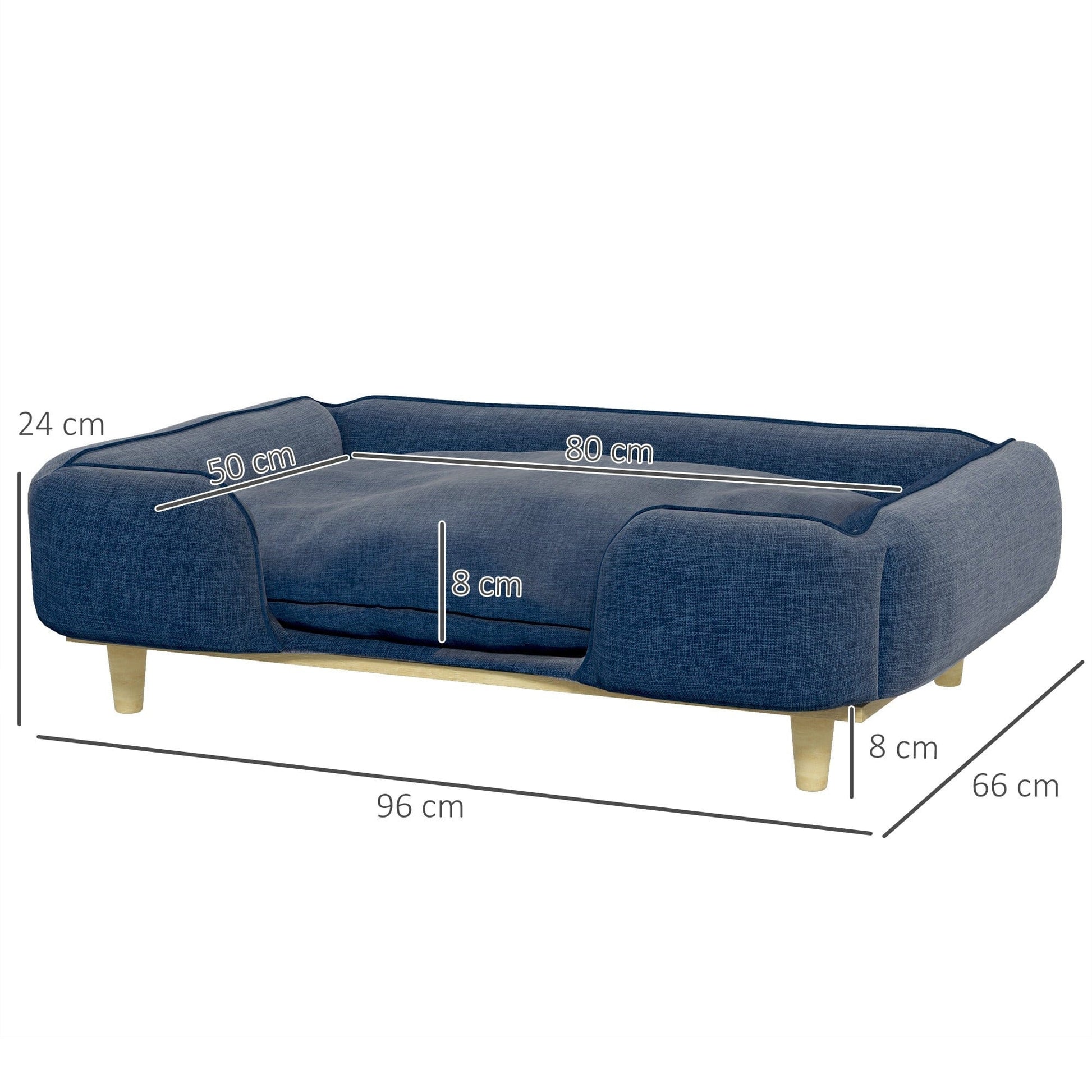 Canapé premium pour grand chien – Lit surélevé, coussin lavable, 30 kg - One PETS - TOP