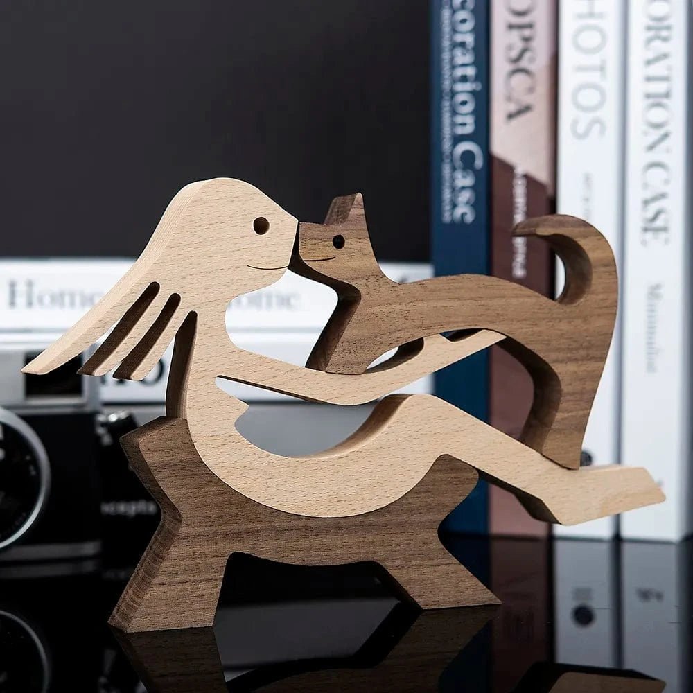 Chien En Bois : Gardien De Bonheur 🐾 - One PETS - TOP