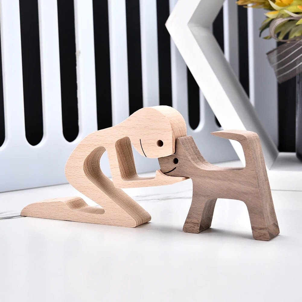 Chien En Bois : Gardien De Bonheur 🐾 - One PETS - TOP