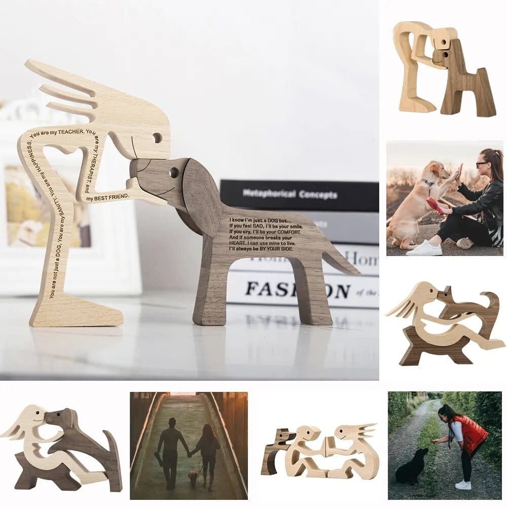 Chien En Bois : Gardien De Bonheur 🐾 - One PETS - TOP