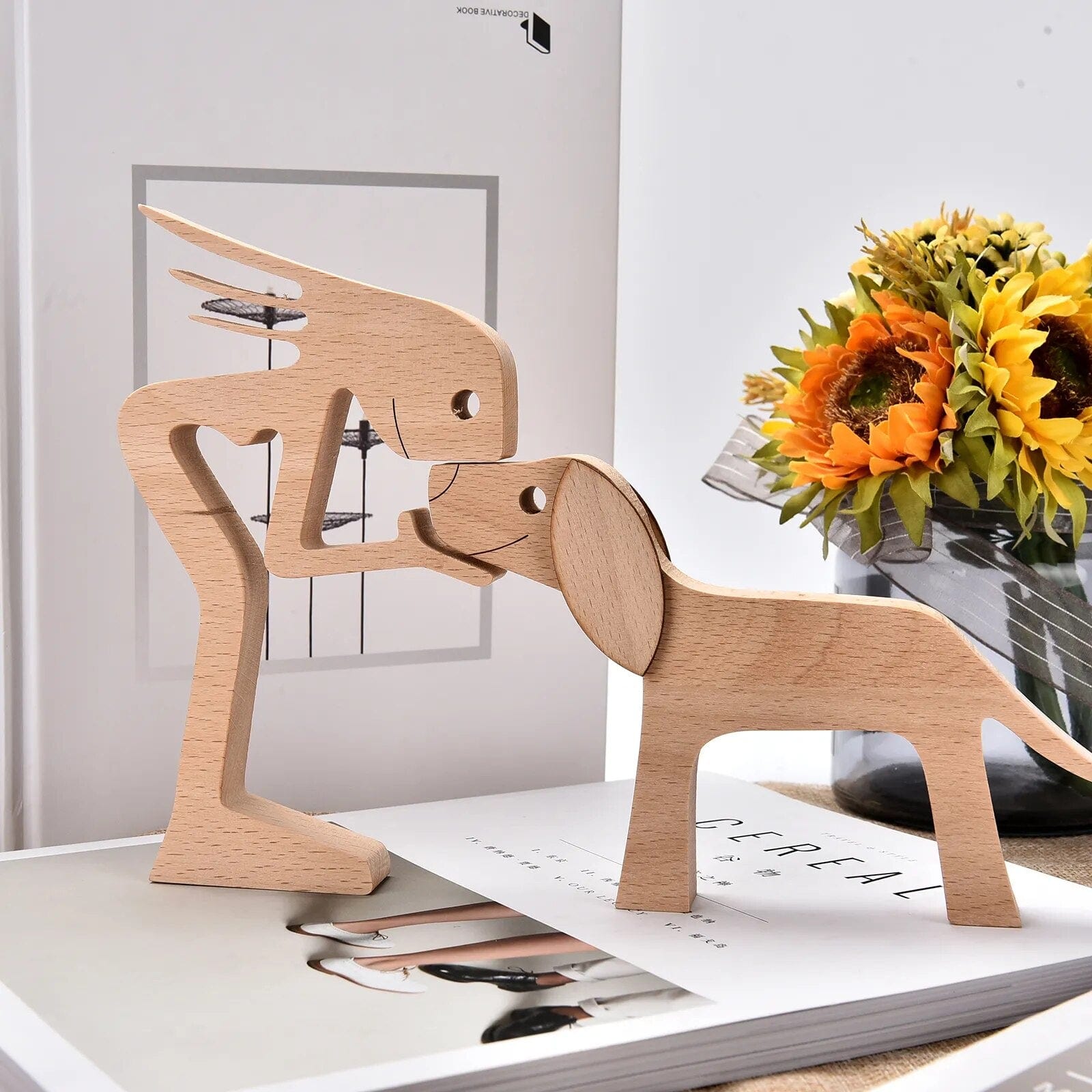 Chien En Bois : Gardien De Bonheur 🐾 - One PETS - TOP