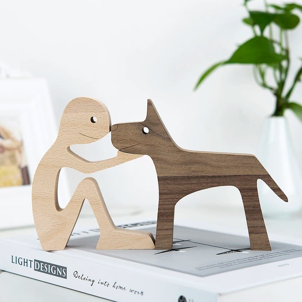 Chien En Bois : Gardien De Bonheur 🐾 - One PETS - TOP