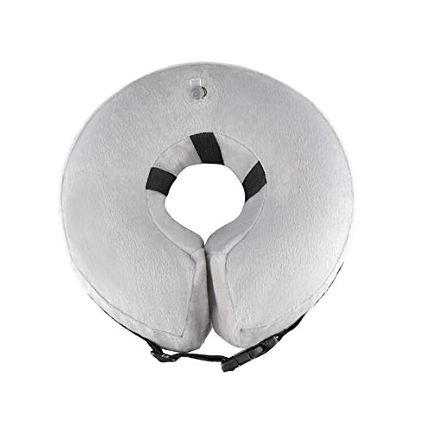 Collier Gonflable De Récupération Rétablissement Protecteur Doux Pour Chiens Et Chats Xh003 (L, Grey) - One PETS - TOP