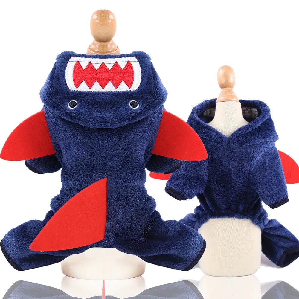Combinaison Polaire pour Chien ou Chat – Chaude et Mignonne Shark / XS One PETS-TOP