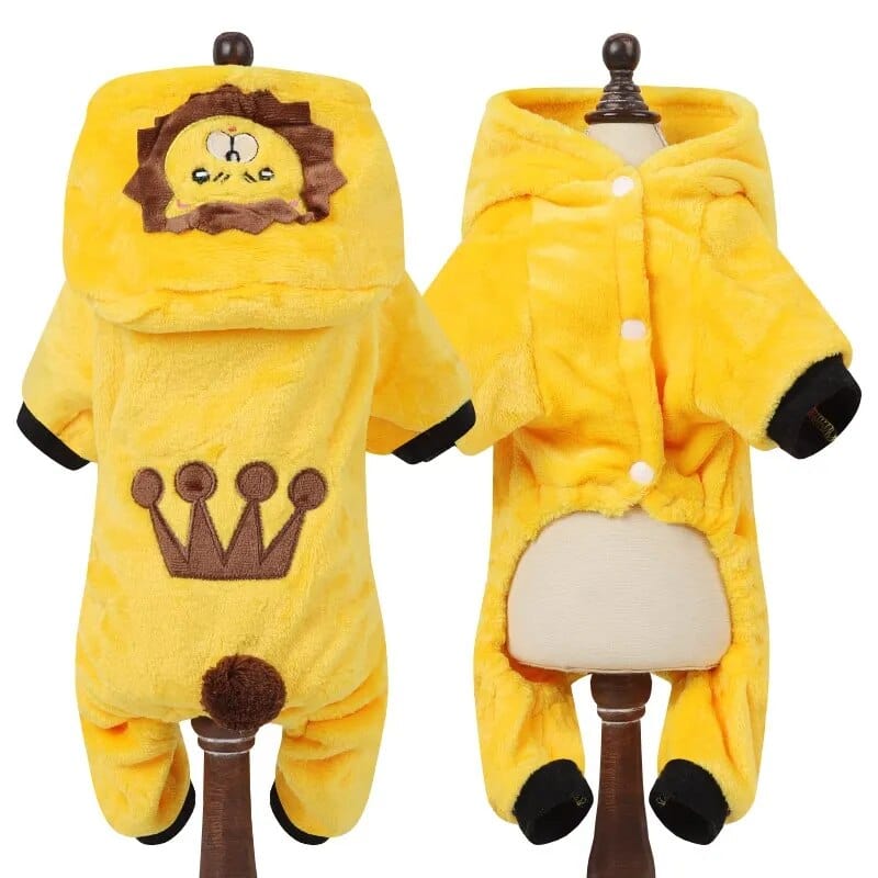 Combinaison Polaire pour Chien ou Chat – Chaude et Mignonne Lion / XS One PETS-TOP