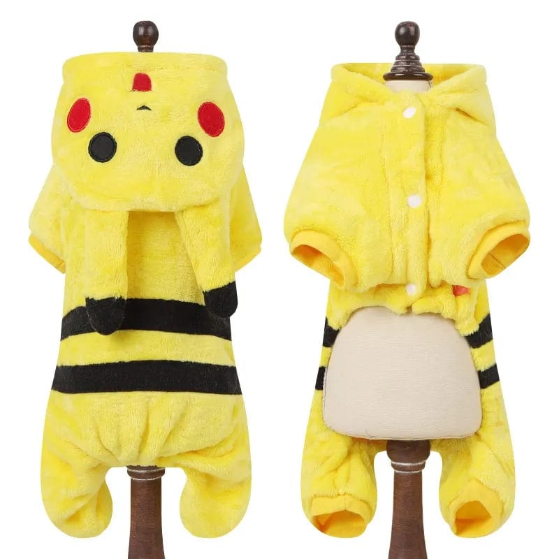 Combinaison Polaire pour Chien ou Chat – Chaude et Mignonne Pikachu / XS One PETS-TOP