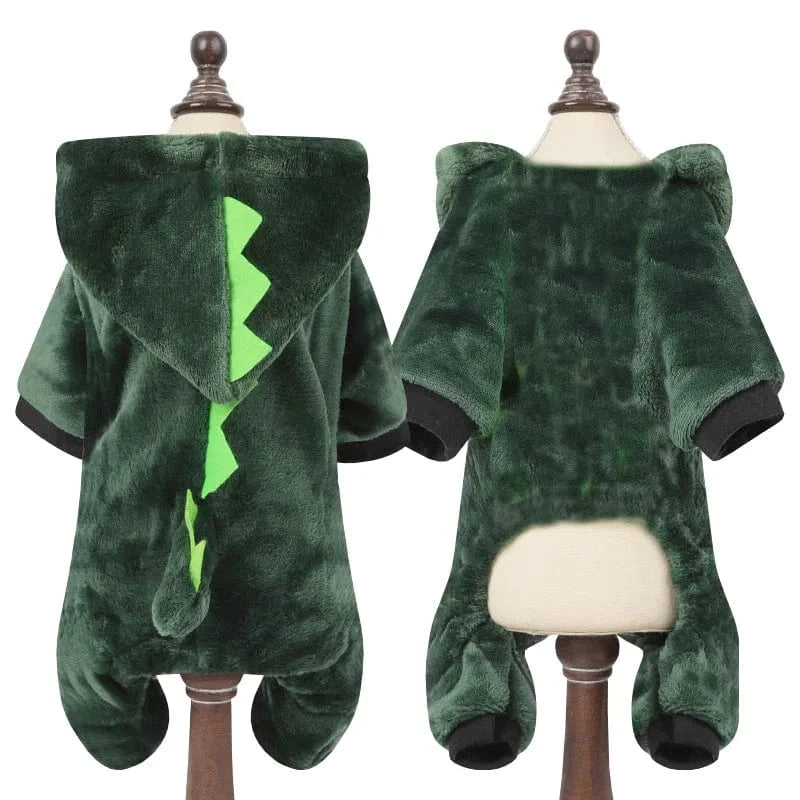 Combinaison Polaire pour Chien ou Chat – Chaude et Mignonne Dinosaur / XS One PETS-TOP