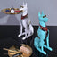 Décoration Design Chien Doberman Porte-Plateau – Sculpture Moderne En Résine - One PETS-TOP