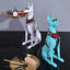 Décoration Design Chien Doberman Porte - Plateau – Sculpture Moderne En Résine - One PETS - TOP