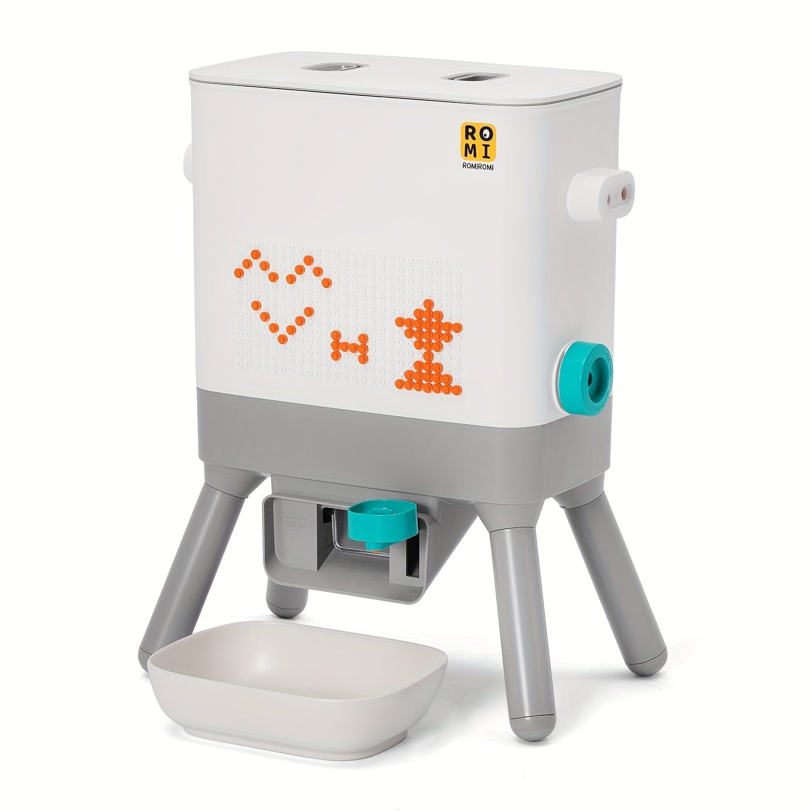 Distributeur automatique 8,5L pour chats & chiens – Réserve hermétique Blanc One PETS-TOP