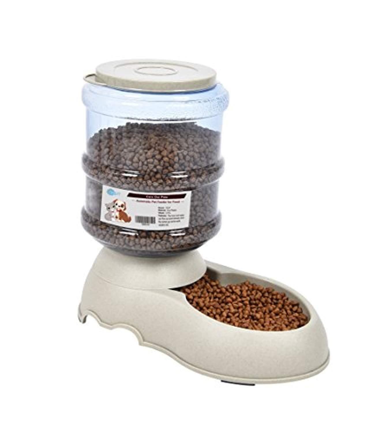 Distributeur De Nourriture/Eau Fontaine Automatique - 3.75Lx 2 Pièces - Alimentation Pour Chien/Chat/Croquettes Accesoires Gamelle Animaux Domestiques (Pas Besoin De Batterie) - One PETS - TOP