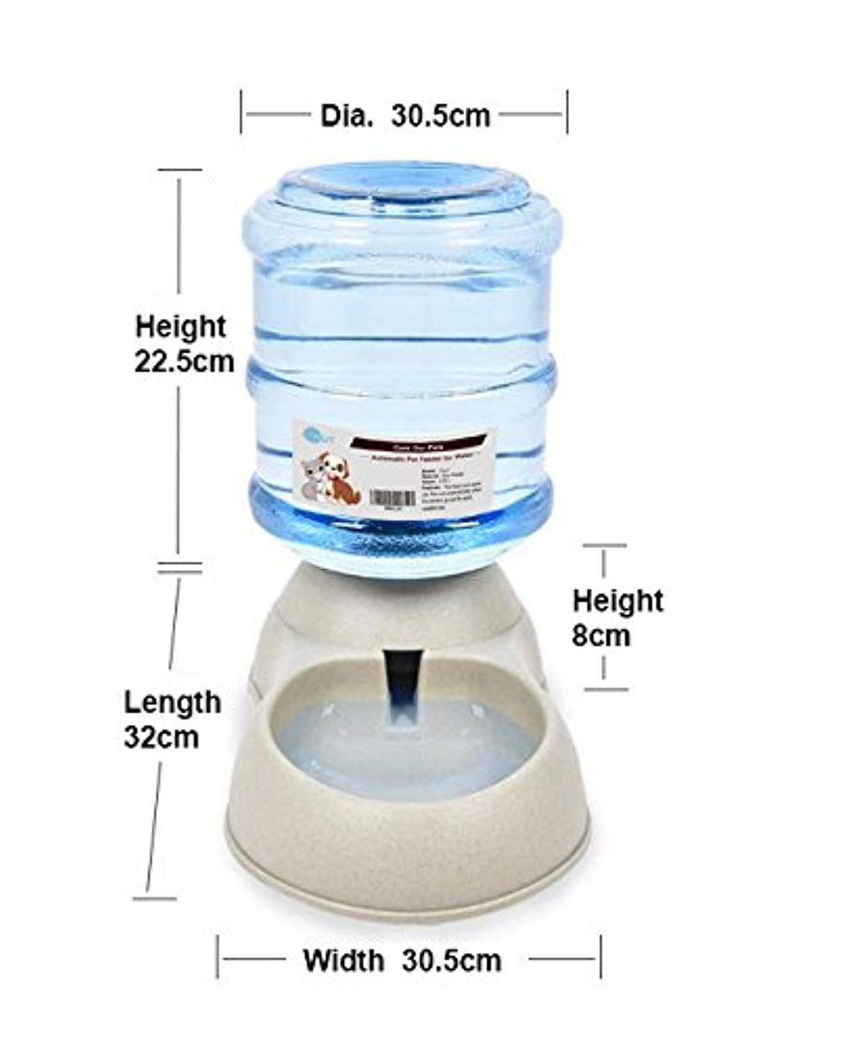 Distributeur De Nourriture/Eau Fontaine Automatique - 3.75Lx 2 Pièces - Alimentation Pour Chien/Chat/Croquettes Accesoires Gamelle Animaux Domestiques (Pas Besoin De Batterie) - One PETS - TOP
