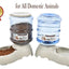Distributeur De Nourriture/Eau Fontaine Automatique - 3.75Lx 2 Pièces - Alimentation Pour Chien/Chat/Croquettes Accesoires Gamelle Animaux Domestiques (Pas Besoin De Batterie) - One PETS - TOP
