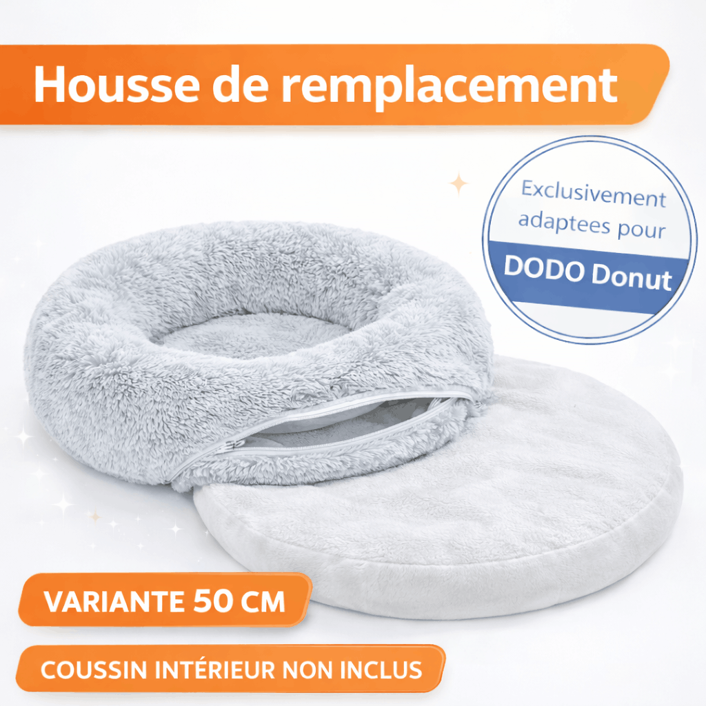 Panier apaisant pour chien – DODO Donut™ orthopédique & anti-stress